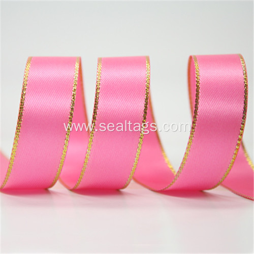 Single Face Slited Edge Polyester Satin Ribbon